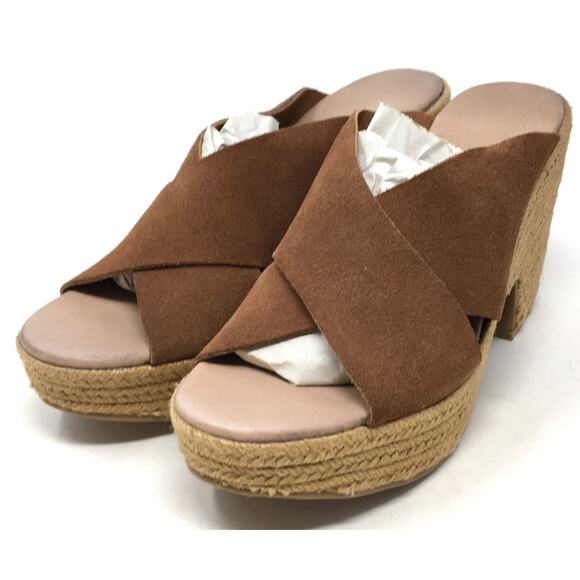 Chinese Laundry Quay Women's Size 10 Rusty Brown Espadrille Wedge Sandal Shoes - Picture 3 of 7